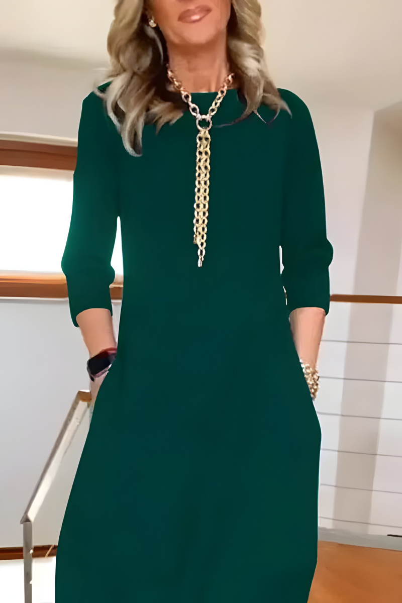 Tova™ | Stilren casual lång klänning