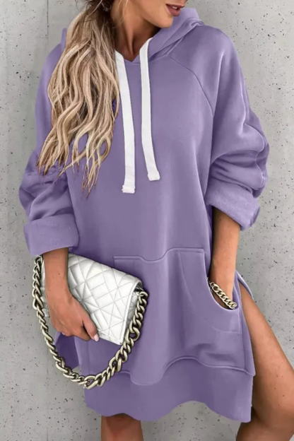 Teri™ | Avslappnad Hoodie Klänning