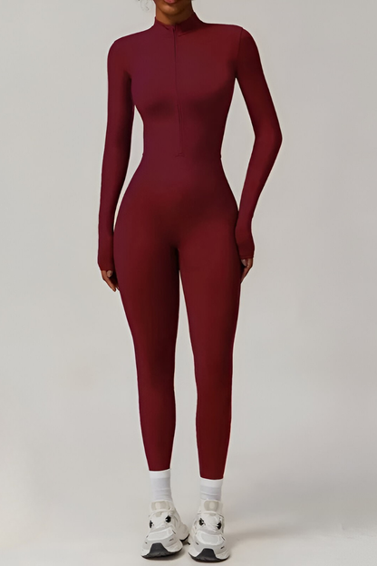 Selara™ | Varm fleece jumpsuit med dragkedja