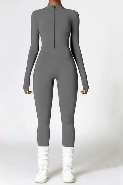 Selara™ | Varm fleece jumpsuit med dragkedja