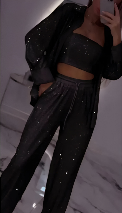 Nola™ | Modern paljett 3-delad lounge set