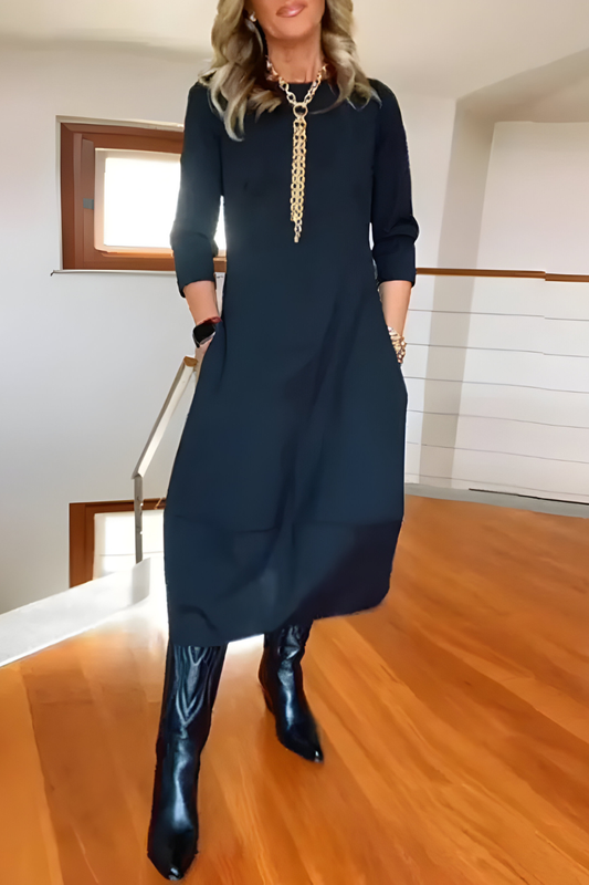 Tova™ | Stilren casual lång klänning