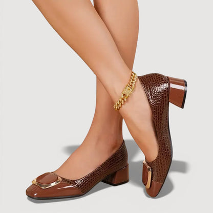 Vika™ | Stilrena Bekväma Ortopediska Läderskor Med Klack