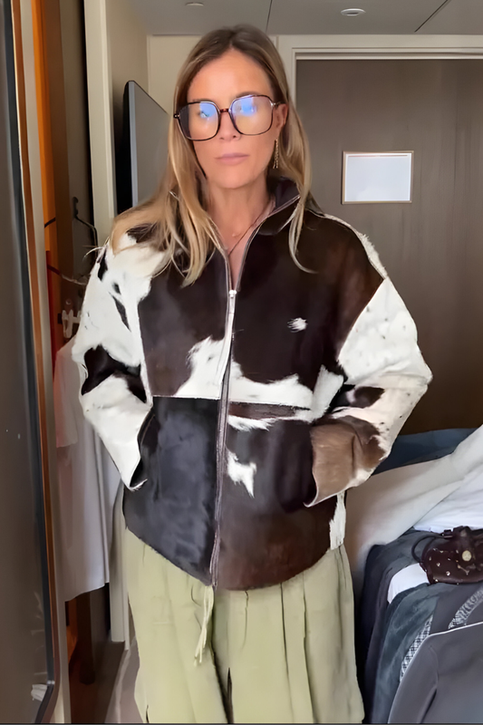 Mael™ | Stilren jacka med mönster och dragkedja