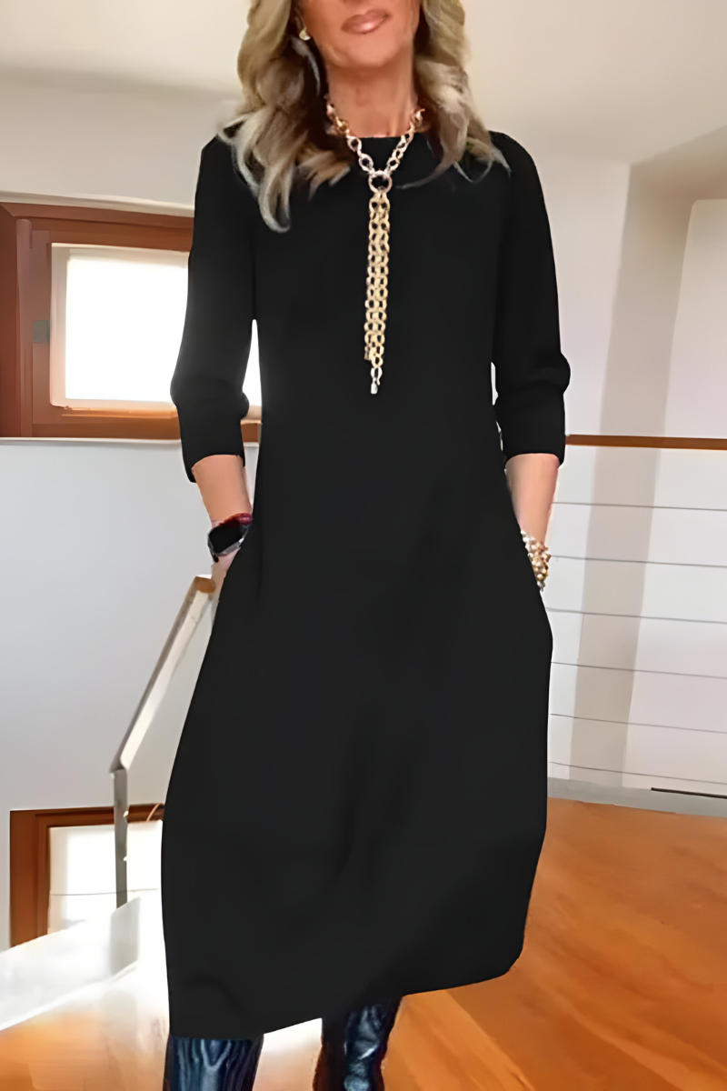 Tova™ | Stilren casual lång klänning