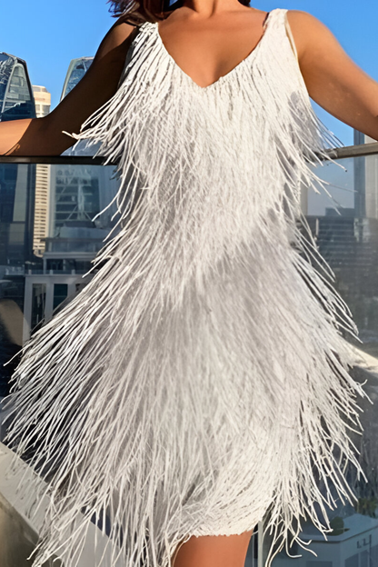 Neli™ | Chic Glittrande Fringekjol