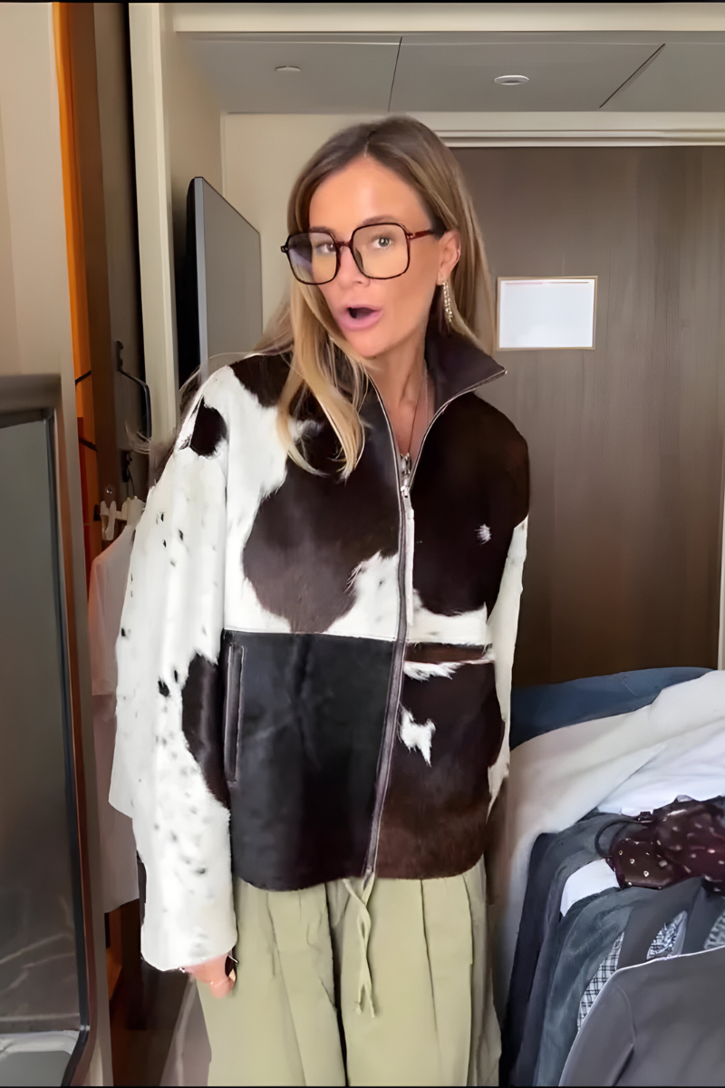 Mael™ | Stilren jacka med mönster och dragkedja