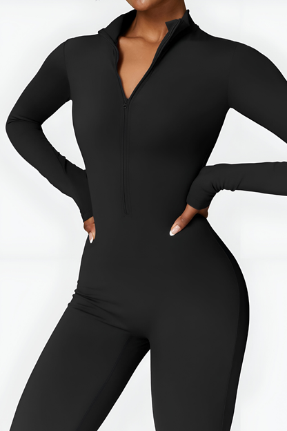 Selara™ | Varm fleece jumpsuit med dragkedja