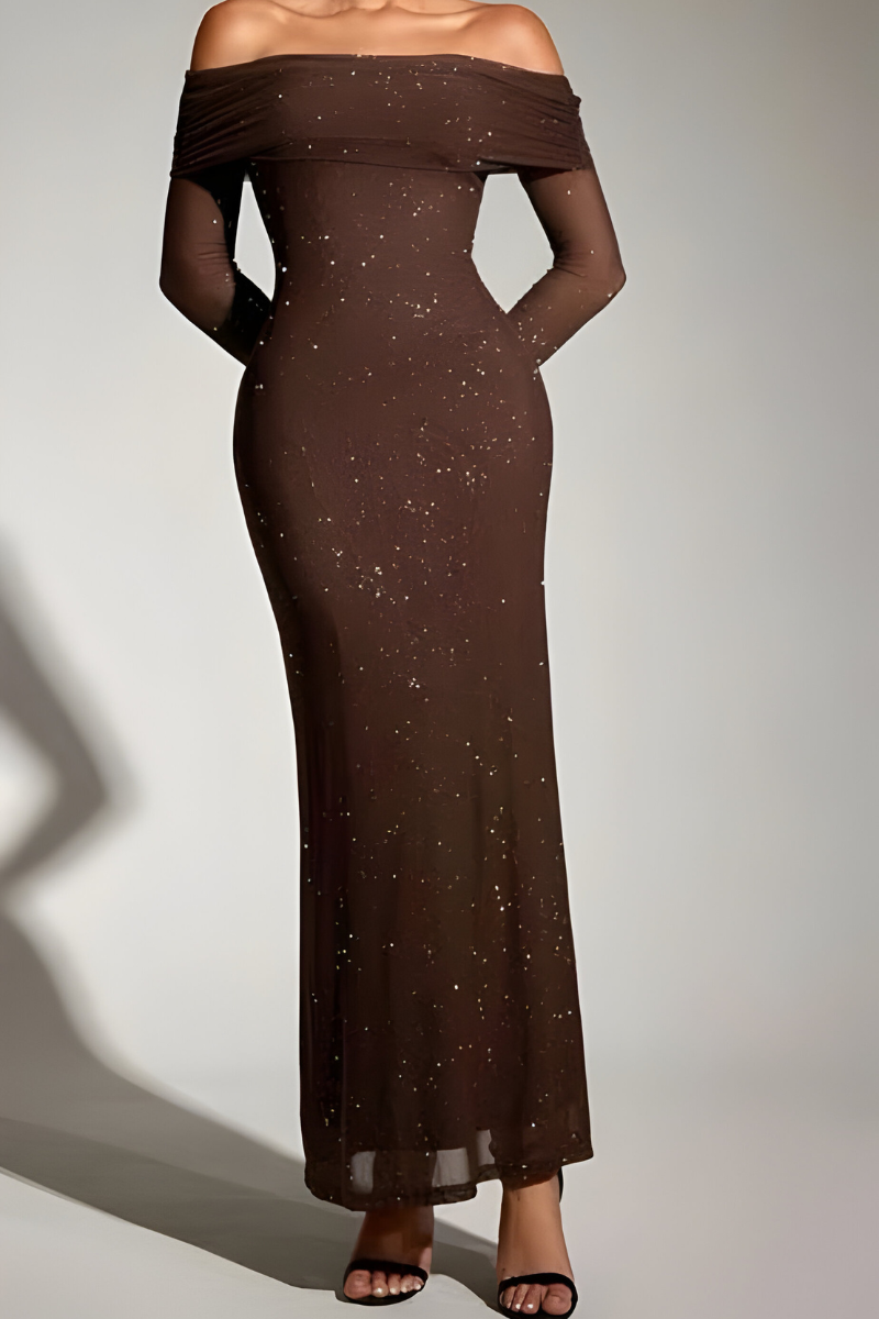 Nareen™ | Sofistikerad glittrande maxiklänning