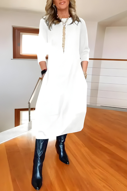 Tova™ | Stilren casual lång klänning