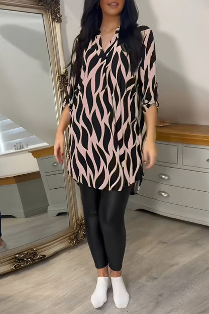 Tessa™ | Stilren Lätt Top med Tryck