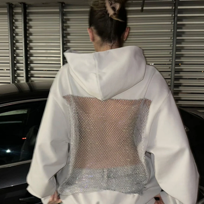 Lirane™ | Stilren Tröja med Kristallrygg