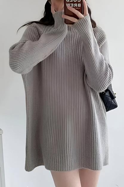 Fina™ | Avslappnad löst sittande stickad topp