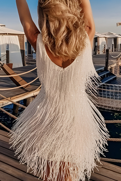 Neli™ | Stilren Glittrig Tofs Klänning