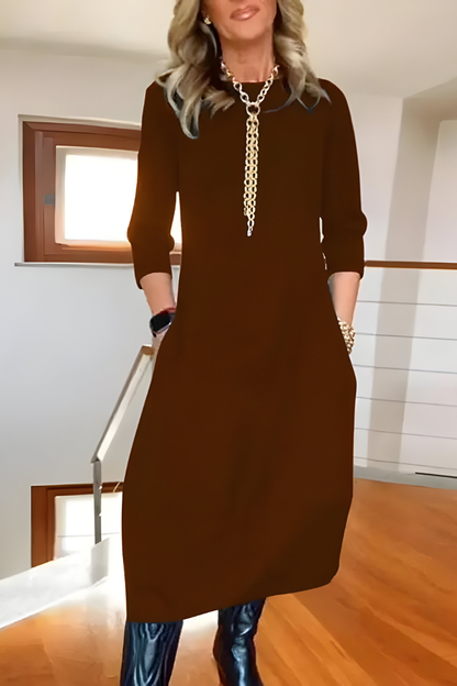 Tova™ | Stilren casual lång klänning