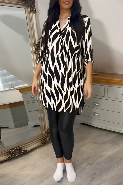 Tessa™ | Stilren Lätt Top med Tryck