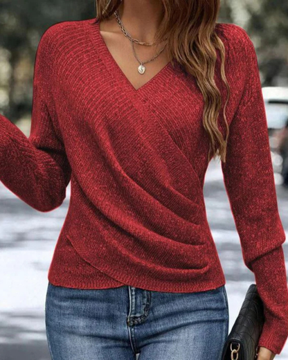 Aliné™ | Mjuk glittrig stickad topp