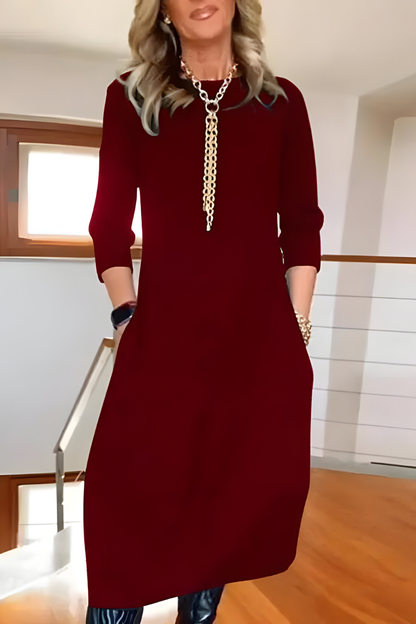 Tova™ | Stilren casual lång klänning