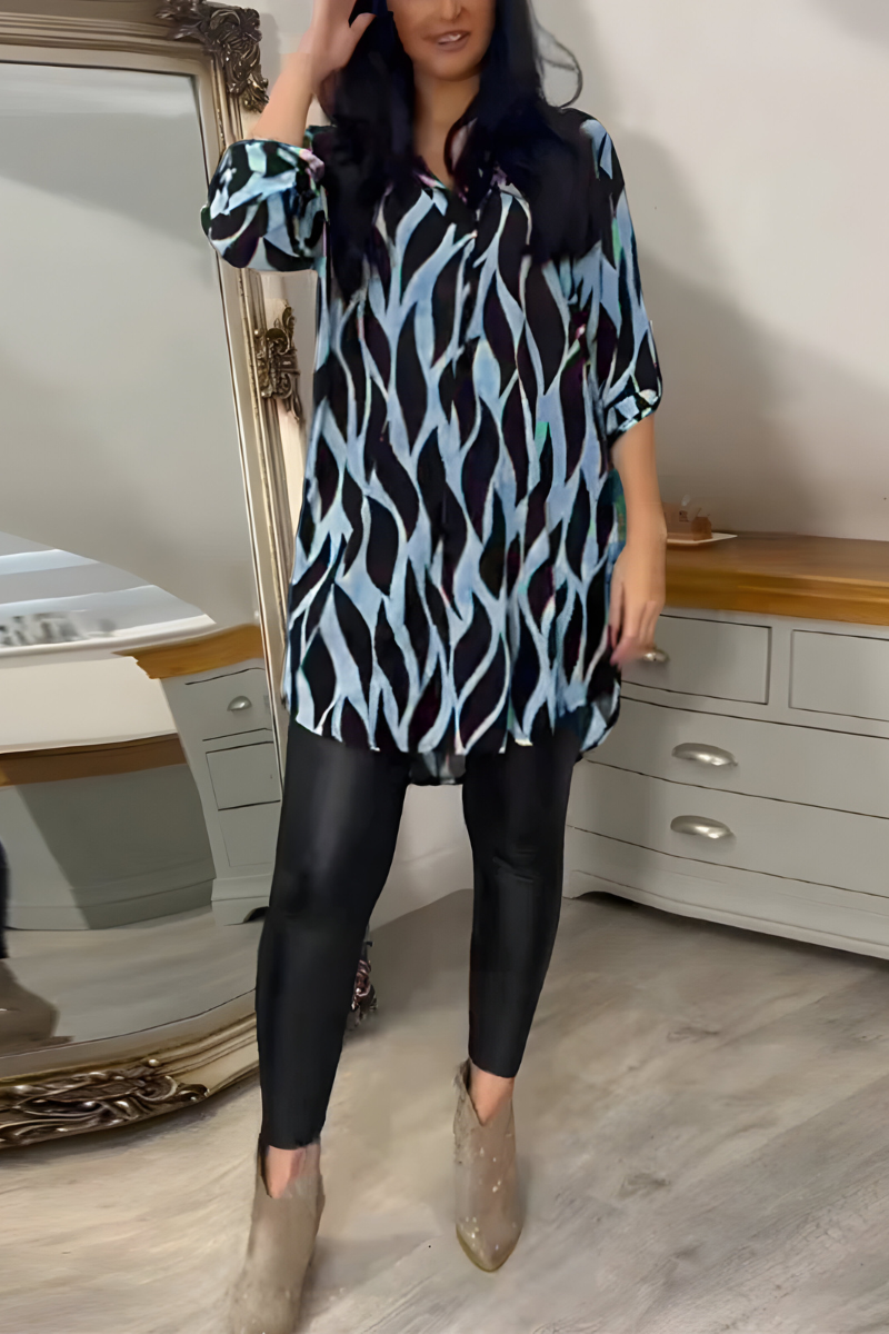 Tessa™ | Stilren Lätt Top med Tryck