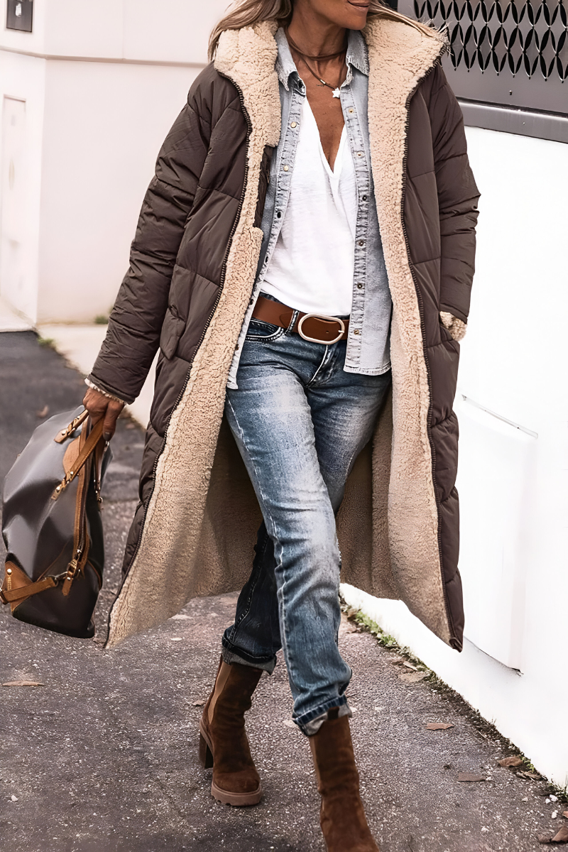 Joni™ | Elegant tjock vadderad jacka