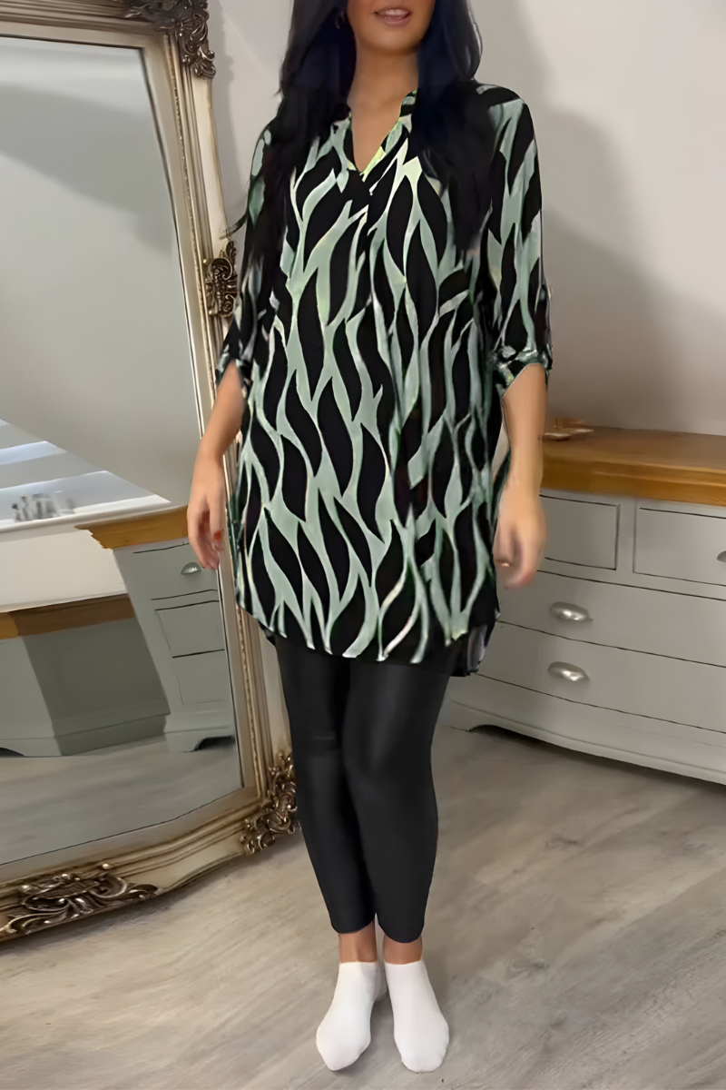 Tessa™ | Stilren Lätt Top med Tryck