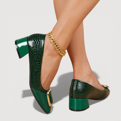 Vika™ | Stilrena Bekväma Ortopediska Läderskor Med Klack