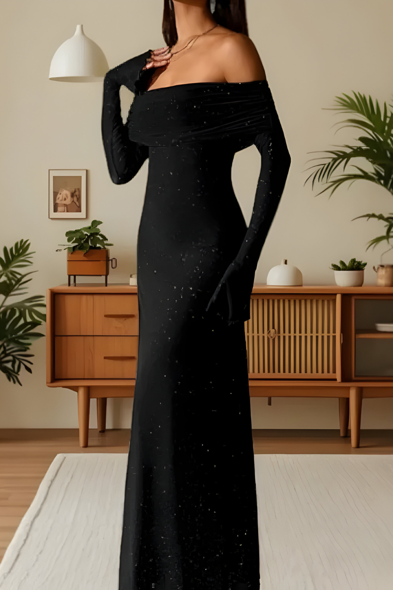 Nareen™ | Sofistikerad glittrande maxiklänning