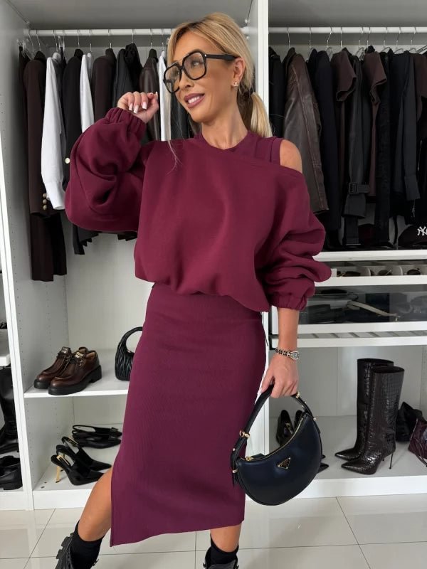 Maren™ | Elegant stickad tvådelad set