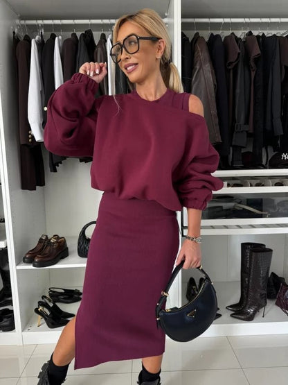 Maren™ | Elegant stickad tvådelad set