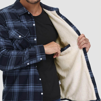 Axel™ | Avslappnad Rutig Skjortjacka