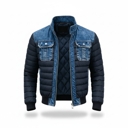 Jori™ | Stilfull Vadderad Denimjacka