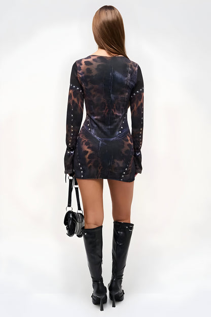 Suri™ | Elegant Mönstrad Miniklänning