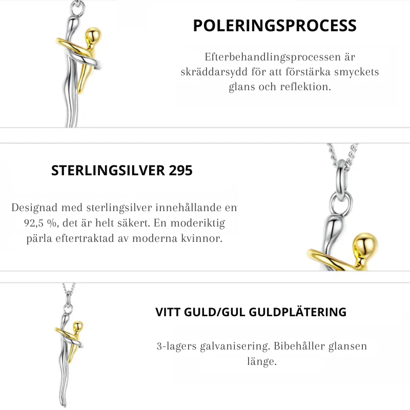 Lior™ | Symboliskt kärleksomfamnande halsband