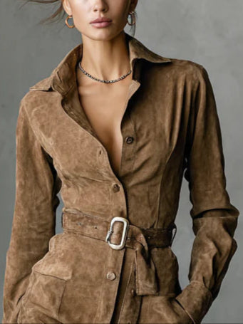 Nalea™ | Modern omlottklänning i mockastil