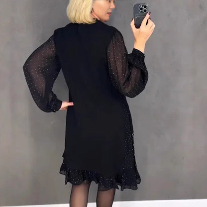 Mara™ | Elegant klänning med chiffongärmar